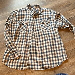 Bass Men's Checkered Button Down Shirt